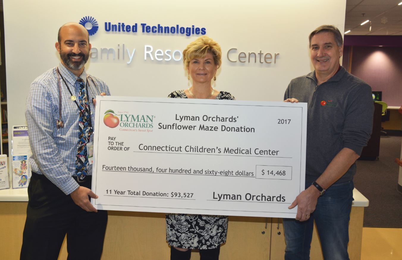 Lyman Orchards Donates More Than 14,000 To Connecticut Children's